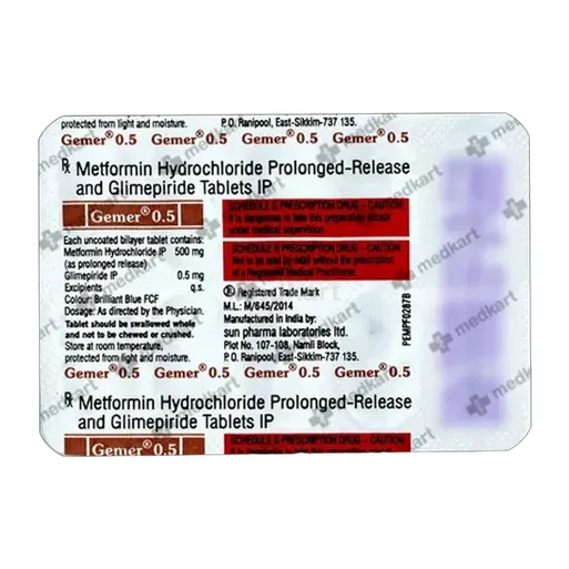 gemer 0.5mg tablet 10's